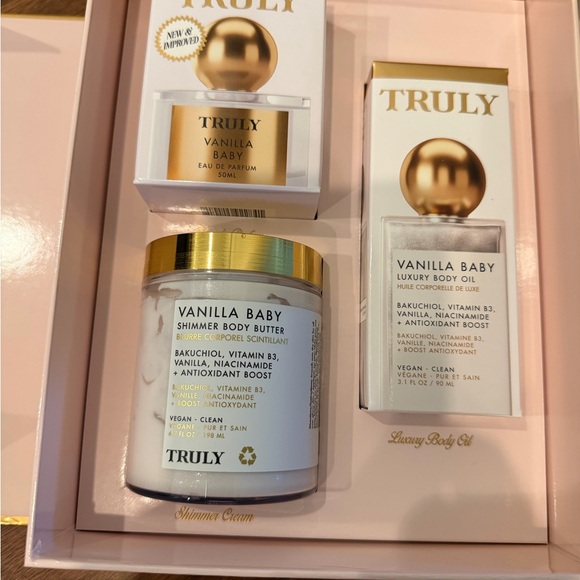 TRULY Other - TRULY Vanilla Baby Shimmer Body Butter and Luxury Body Oil Set